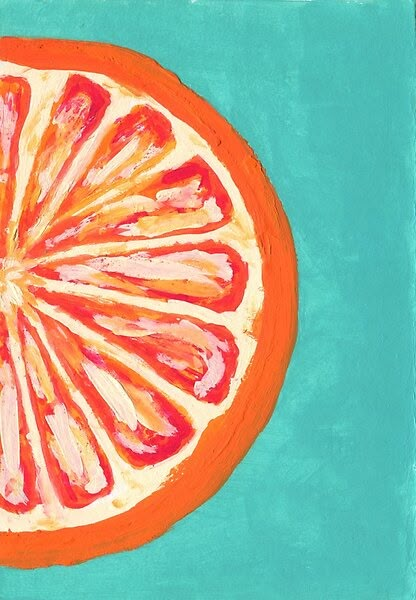 Oranges Painting Aesthetic, Oranges Painting Acrylic, Orange Slice Art, Orange Painting Easy, Blue Themed Paintings, Orange Aesthetic Painting, Orange Painting Aesthetic, Orange Slice Drawing, Orange Slice Painting