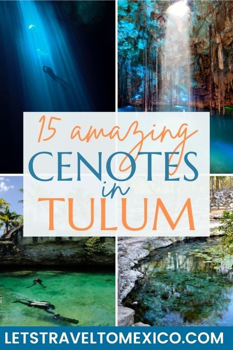 The 15 Best Cenotes Near Tulum That You Must Experience 10 Tulum Cenotes, Cenotes Tulum, Tulum Travel Guide, Tulum Travel, Mexico Travel Guides, Tulum Beach, Mayan Ruins, Mexico Travel, Beach Club