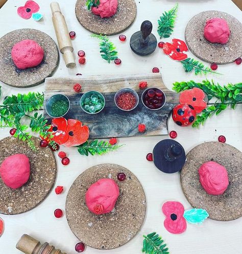 Poppy Eyfs Activities, Poppy Day Activities Eyfs, Making Poppies, Diwali Eyfs, Play Doh Activities, Remembrance Day Activities, Diwali Fireworks, Farm Animals Activities, Poppy Craft