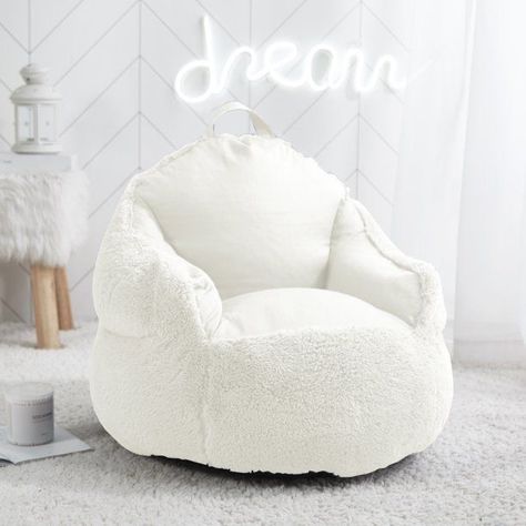 Faux Fur Chair, Fur Chair, Urban Shop, Toddler Chair, Kids Bean Bags, Comfy Seating, Bean Bag Chair Kids, Teen Bedroom Decor, Bag Chair