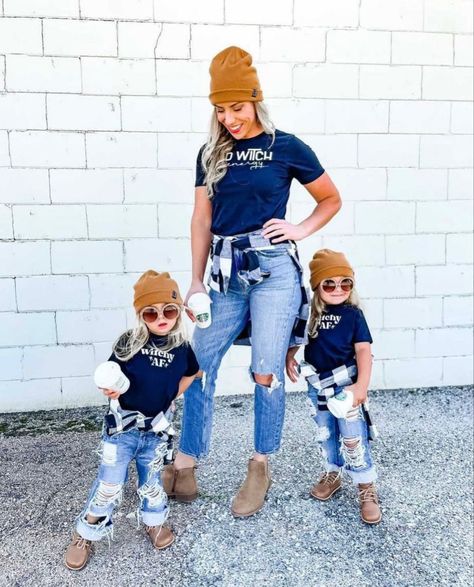 Mom And Me Matching Outfits, Toddler Mom Outfits, Kids Fall Outfits Daughters, Mom And Son Matching Outfits Fall, Mommy And Son Fall Outfits, Mom And Daughter Fall Outfits, Mom And Daughter Pumpkin Patch Outfits, Fall Mommy And Me Outfits, Mommy And Me Western Outfit