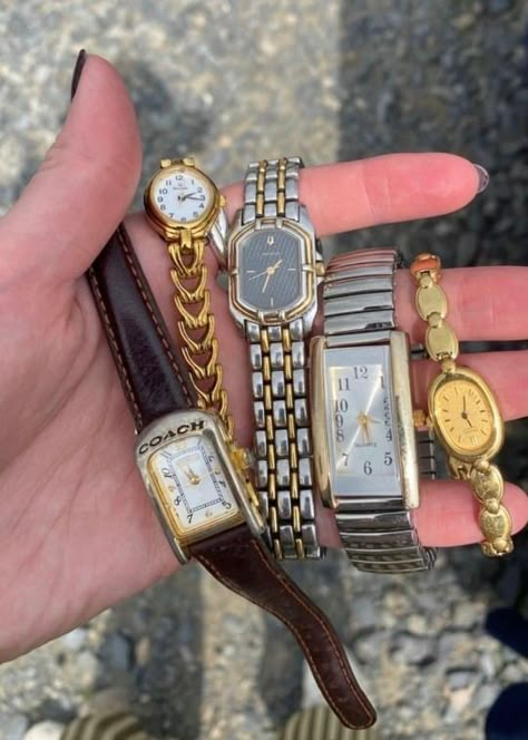 Watches And Bracelets, Vintage Watches Women, Whole New World, Dope Jewelry, Classy Jewelry, Funky Jewelry, Jewelry Lookbook, A Whole New World, Girly Jewelry