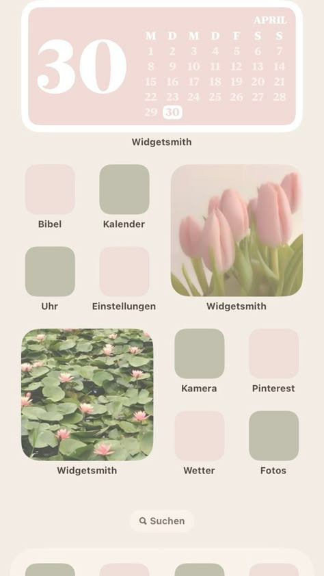 Tulip Homescreen, Spring Iphone Layout, Spring Homescreen Ideas, Spring Homescreen Layout, Phone Theme Ideas Pink, Pink Iphone Homescreen, Spring Phone Layout, Home Screen Layout Iphone Aesthetic, Homescreen Ideas Pink