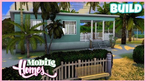 Sims 4 Mobile Home, Sims 4 Mobile, Cc Patreon, Sims 4 Challenges, Build Credit, Trailer Home, Sims 4 Build, Mobile Homes, Trailer Park