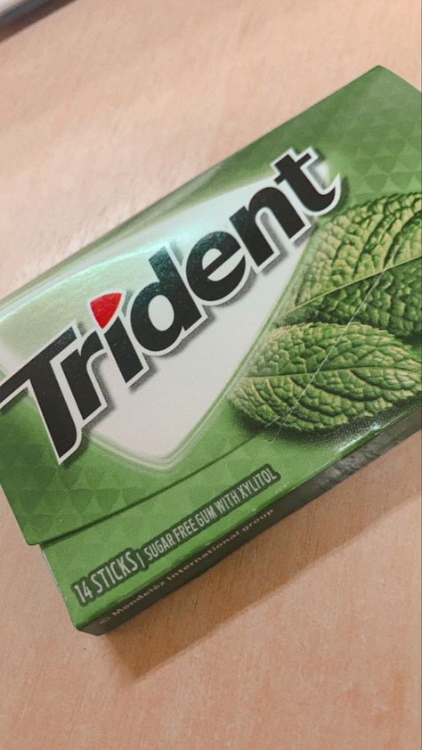 🍵💚🐍🍀 Gum Spearmint, Trident Gum, Spearmint Gum, Sugar Free Gum, Sugar Free, Gum