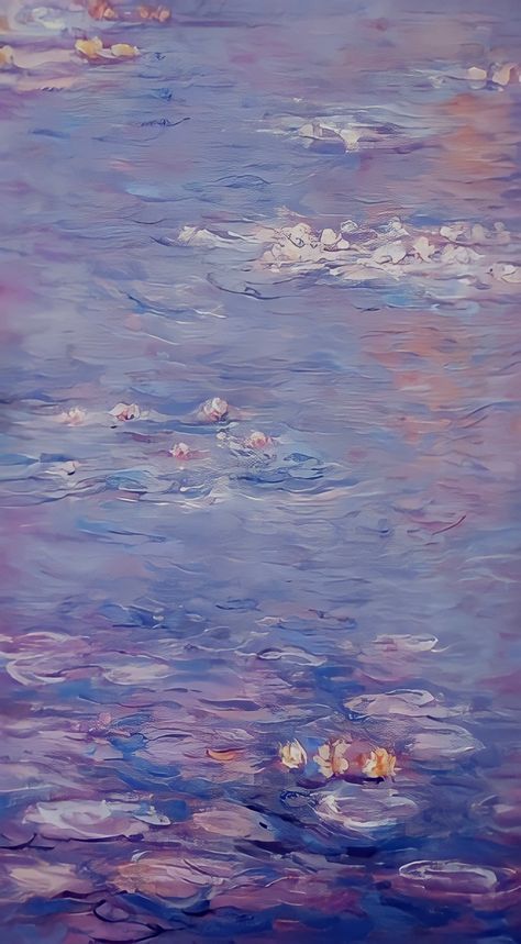 Blue And White Art Aesthetic, Ethereal Art Purple, Peaceful Phone Wallpaper, Calm Art Aesthetic, Monet Lockscreen, Aesthetic Painting Wallpaper, Painting Wallpaper Iphone, Ethereal Wallpaper, Wallpaper Estetika