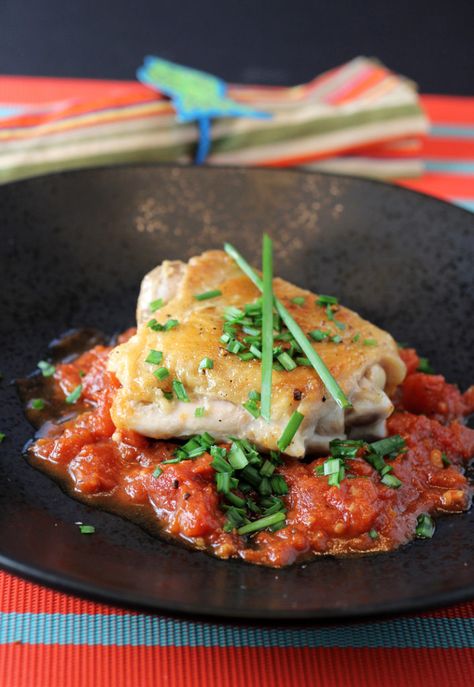 Jacques Pepin’s Chicken in Vinegar with Garlic and Tomato Sauce | Food Gal Jacques Pepin Recipes, French Cooking Recipes, Cream Of Pumpkin Soup, Vinegar Chicken, Jacques Pepin, Ways To Cook Chicken, Jacque Pepin, Cook Chicken, French Dishes