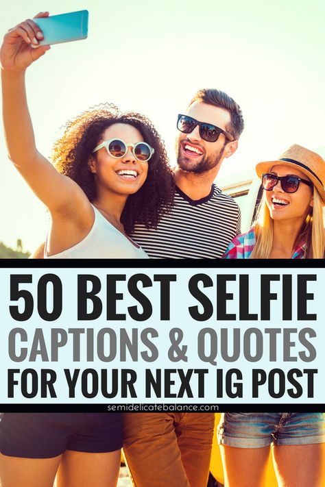 #selfie #selfiecaption #selfiequote 50 Best Selfie Captions and Quotes for Your Next Instagram Post Cute Quotes For Selfies, Selfie Quotes For Instagram, Selfie Quotes Instagram, Best Captions For Selfies, Camera Ideas, Caption For Girls, Funny Instagram Captions, Car Selfie, Funny Selfies