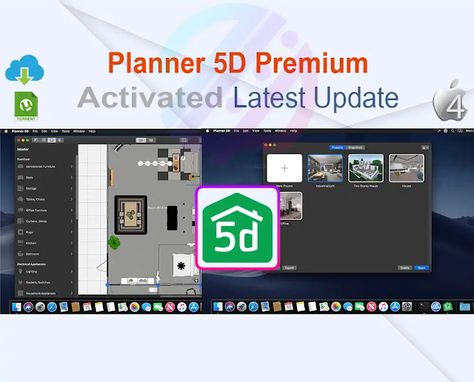 Planner 5D Premium 4.17 Activated 4MacOS Zukét Création Planner 5d, 3d Floor Plans, Internet Network, Design Guidelines, 3d Floor, Landscape Features, Windows Server, Data Recovery, Design Your Dream House