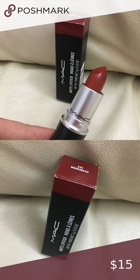 NEW MAC cosmetics matte lipstick shade 646 Marrakesh Mac Marrakesh Lipstick, Matte Lipstick Shades, Peach Lipstick, Lipstick Shade, New Mac, Lipstick Shades, Matte Lipstick, Mac Cosmetics, Mac