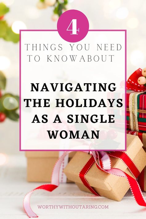 Being alone for the holidays feel extra lonely. Here are tips on how to survive Christmas and Thanksgiving and New Years as a single person. Save this pin for more like this! Alone For The Holidays, Single During Holidays, Surviving Christmas, Single Again, Feeling Inadequate, Being Single, Single Woman, Living Alone, How To Survive