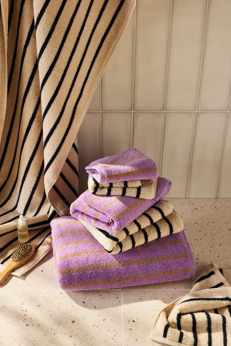 Dream Spa, Dreams Spa, Chemical Safety, Striped Bath Towels, Bathroom Upgrade, Towel Weaving, Fresh Lavender, Striped Towels, Towel Collection