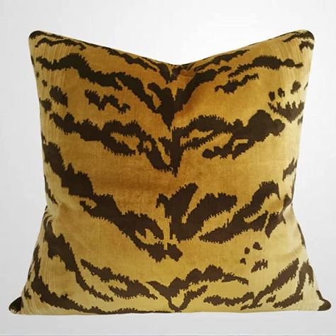 Chinoiserie Pillow Covers, Tiger Pillow, Chinoiserie Pillow, Animal Print Pillows, Couch Pillow Covers, Blue Pillow Covers, Decorative Lumbar Pillows, Chinoiserie Style, Throw Pillow Styling