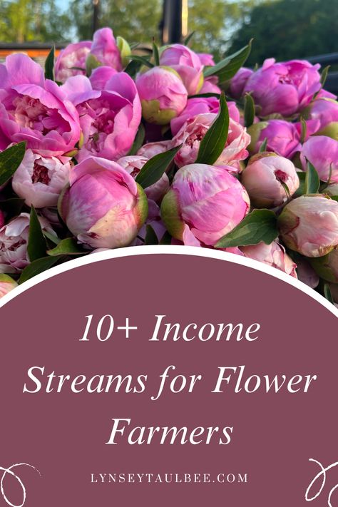 Can we start breaking the unspoken rule we inherited from our grandparents and start talking about making money? I think it’s beyond time to expose the underground world of numbers, sales and profit and utilize this data to show what is possible. Here are the multiple income streams I used on my flower farm to bring in $250K+. Flower Farm Names, Micro Flower Farm, Flower Farm Branding, Peony Farming, Flower Farm Ideas, Flower Farm Layout, Flower Farm Business, Money Numbers, Peony Farm