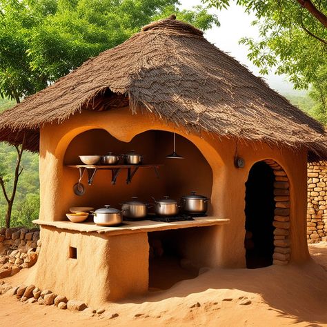 Mud Houses, African Hut, Earth Bag Homes, Small Modern House Plans, African House, Eco Buildings, Earthship Home, Mud House, House Interior Design Styles