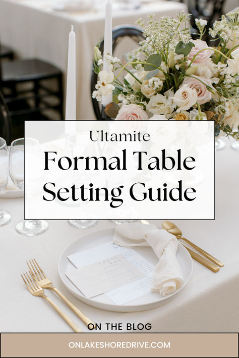 Stunning table setting Table Settings Etiquette, Formal Dinner Place Setting, Table Settings Glasses, Table Setting Silverware Placement, Table Setting Placement, Formal Place Setting Diagram, Formal Place Setting Ideas, Correct Table Place Settings, Formal Table Setting Dining Etiquette