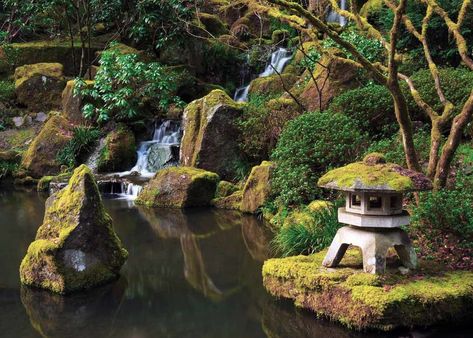 © Michel Hersen, Snow Viewing Lantern at the Portland Japanese Garden Portland Garden, Japanese Rock Garden, Garden Winter, Portland Japanese Garden, Seattle Travel, Japan Garden, Japanese Garden Design, Garden Architecture, Tea Garden