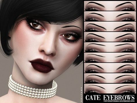 Pralinesims' Cate Eyebrows N143 Goth Eyebrows Sims 4 Cc, Sims Cc Goth Makeup, Sims4 Cc Makeup Eyebrows, Sims 4 Cc Alternative Makeup, Goth Makeup Sims 4 Cc, Sims 4 Cc Alternative Hair, Sims 2 Build Cc, Sims 4 Cc Makeup Eyebrows, Sims 4 Cc Goth Makeup