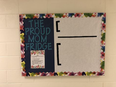 Proud Mom Fridge Bulletin Board, Classroom Refrigerator Bulletin Board, Fridge Bulletin Board Classroom, Class Fridge Bulletin Board, Classroom Fridge Bulletin Board, Interactive Ra Bulletin Boards, Interactive Bulletin Boards College, The Fridge Bulletin Board, Fridge Bulletin Board