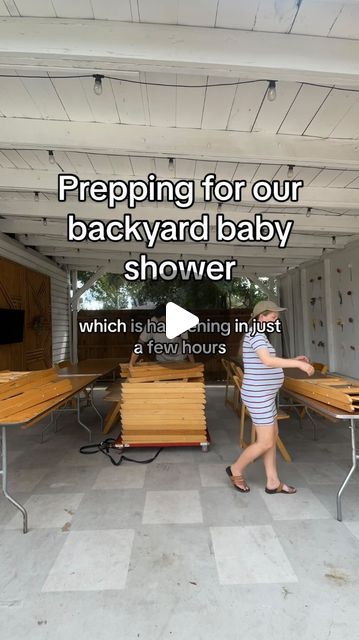 Lindsey Dobson on Instagram: "Prepping for our backyard baby shower #backyardbabyshower #babyshower #diy" Backyard Baby Shower Setup, Backyard Baby Shower Ideas, Backyard Baby Showers, Outdoor Baby Shower, Backyard Pool, Baby Shower Decorations, Baby Room, Shower Ideas, Party Themes