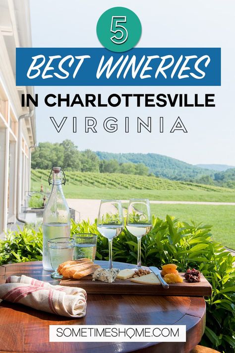 The 5 Best Wineries in Charlottesville, Virginia with the most beautiful views of the Blue Ridge Mountains. All along the Monticello Wine Trail. Click through for all the details! #Charlottesville #Virginia #BlueRidgeMountains #Wineries Charlottesville Wineries, Virginia Wine Country, Virginia Wineries, Virginia Vacation, Travel Crafts, Virginia Travel, Us Travel Destinations, Charlottesville Virginia, Usa Travel Guide