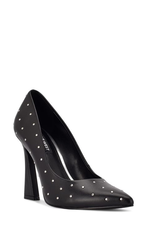 Nine West Tenry Pointed Toe Pump available at #Nordstrom Fierce Aesthetic, Pretty Punk, Suede Pumps, Pump Shoes, Women's Pumps, Nine West, Shoes Women Heels, Ankle Strap, Leather Upper