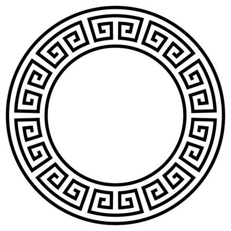 Greek Circle, Circle Tattoo Design, Tattoo Filler, Circle Tattoo, Circle Tattoos, Greek Mythology Tattoos, Mythology Tattoos, Greek Tattoos, 1 Tattoo