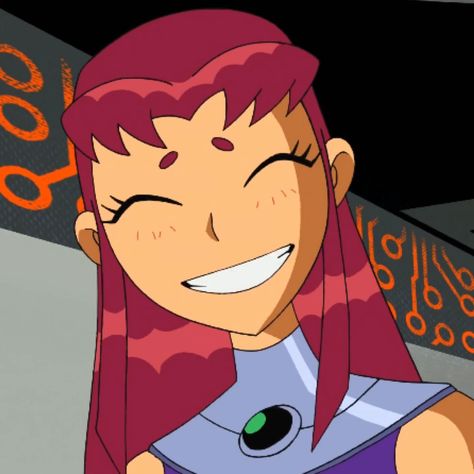 Starfire Titans, Old Teen Titans, Teen Titans Starfire, Starfire And Raven, Fire Icons, Teen Titan, Teen Titans Go, Cartoon Icons, Cartoon Profile Pics