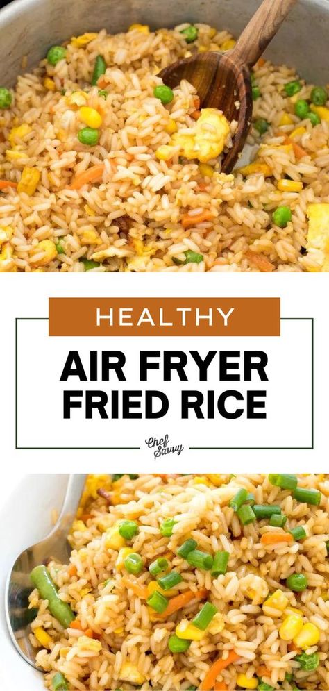 Air Fryer Fried Rice, Chef Savvy, New Air Fryer Recipes, Healthy Air Fryer, Family Friendly Recipes, Air Fryer Oven Recipes, Air Fry Recipes, Air Fryer Dinner Recipes, Air Fryer Healthy