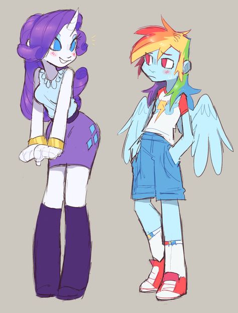 Looking At Each Other, My Lil Pony, Mlp Fan Art, My Little Pony Comic, Mlp Equestria Girls, My Little Pony Drawing, My Little Pony Characters, Mlp Pony, My Little Pony Pictures