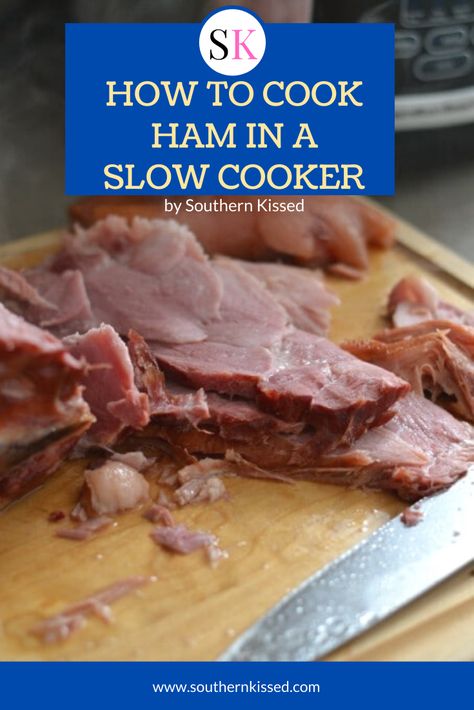 Slowcooker Ham, Cooking Ham In Crockpot, Slow Cooked Ham, Cooking Ham, Cook Ham, Ham Recipes Crockpot, Slow Cooker Ham Recipes, Smoked Ham Recipe, Ham Steak Recipes