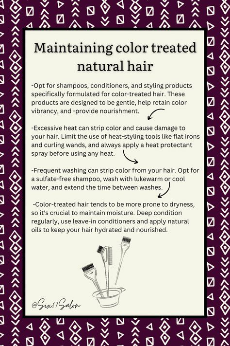 Tips for color treated natural hair Natural Hair Care Regimen, Heat Protectant Spray, Natural Hair Products, Heat Protectant, Sulfate Free Shampoo, Natural Hair Tips, Color Treated Hair, Wand Curls, Heat Styling Products