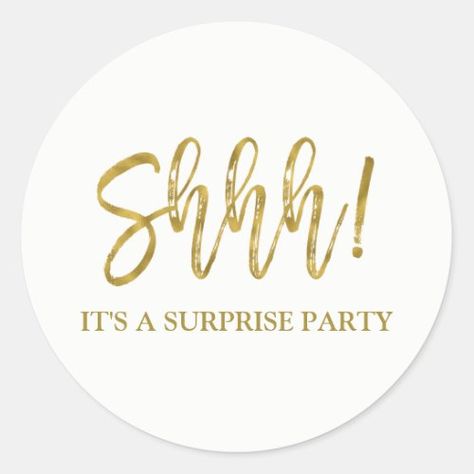 $7.25 | Shhh! Surprise Birthday Party Birthday #gold, birthday, birthday party, surprise birthday party, surprise party, 30th, 40th, 50th, 60th, shhh surprise birthday party Shhh Its A Surprise, Surprise Picture, Festival Merchandise, Surprise Birthday Party, Birthday Party Design, Facebook Banner, Girly Design, Fabulous Birthday, Birthday Surprise Party