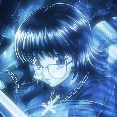 Y2k Blue Aesthetic, Blue Pfp, Y2k Profile Picture, Blue Anime, Cute Profile Pictures, Animated Icons, Matching Profile Pictures, Cute Anime Pics, Hunter X Hunter