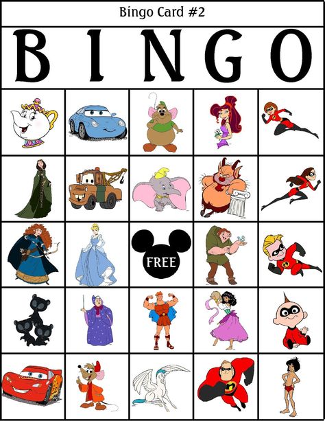 Bingo Games For The Disney Fan Disney Bingo Printable Free, Disney Bingo, Bingo Printable Free, Free Printable Bingo Cards, Disney Activities, Disney Camping, Disney Classroom, Easter Templates, Disney Printables