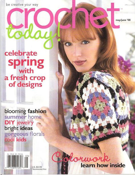 Crochet Today 2008-05 : Crochet Today : Free Download, Borrow, and Streaming : Internet Archive Amigurumi For Beginners, Simply Crochet, Pony Bead Patterns, Diy Magazine, Crochet Magazine, Crochet World, Knitting Magazine, Knitting Books, Crochet Books