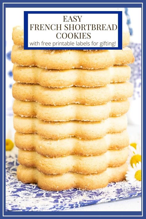 French Shortbread Cookies (Sablés Bretons) French Scones Recipe, The Cafe Sucre Farine Recipes, No Spread Shortbread Cookies, French Shortbread Cookies, Drop Shortbread Cookies, Sable Breton Recipe, French Cookies Recipes, French Cookies Traditional, Sable Cookies Recipe