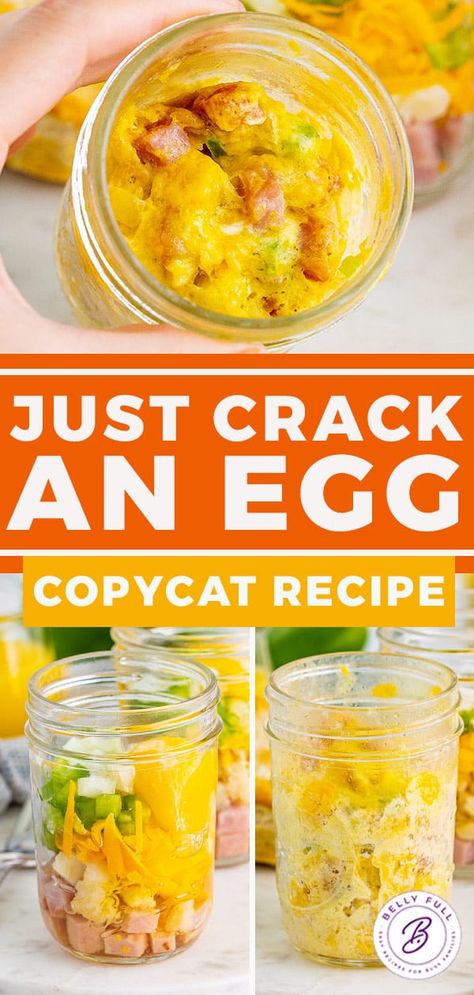 Quick Egg Breakfast Ideas On The Go, Mug Egg Recipes, Just Add Egg Breakfast, Easy Healthy Filling Breakfast, Just Add An Egg Breakfast, Egg Wich Recipe, 6 Minute Egg, Healthier Copycat Recipes, Low Carb Filling Breakfast