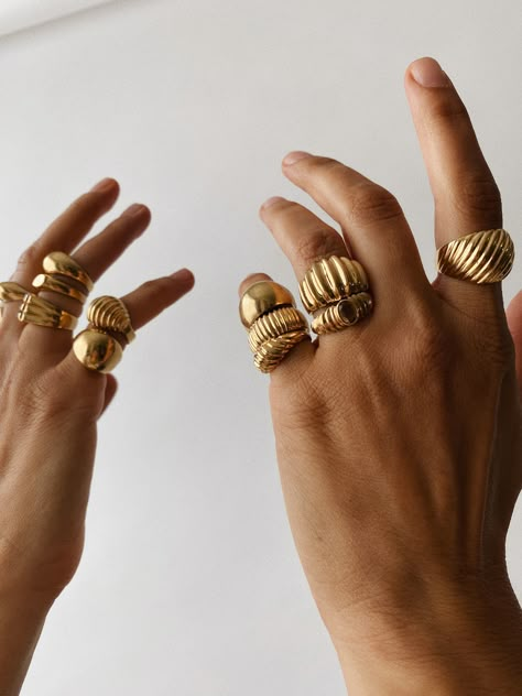 stacking rings
stackable rings
minimalist rings
cute rings
simple rings
gold ring
14k gold ring Vintage Jewelry Aesthetic, Wedding Ring Logo, Chunky Gold Rings, Ring Aesthetic, Ring Logo, Jewelry Photoshoot, Rings Vintage, Dope Jewelry, Chunky Jewelry