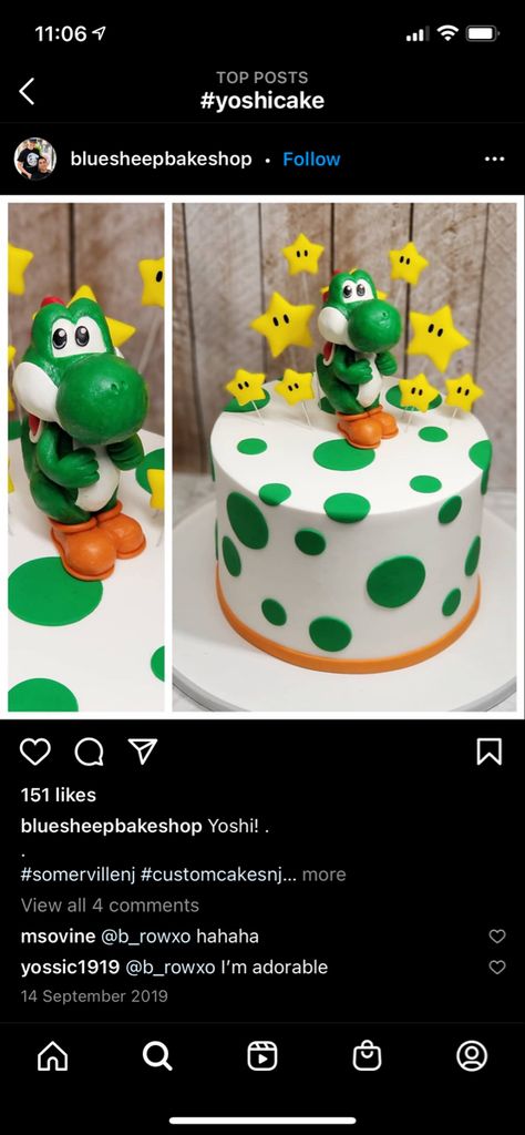 Yoshi Egg Cake, Mario Toad Cake, Mario Mushroom Cake, Yoshi Themed Birthday, Yoshi Birthday Party Ideas, Yoshi Birthday Party, Yoshi Birthday Cake, Yoshi Cake, Yoshi Party