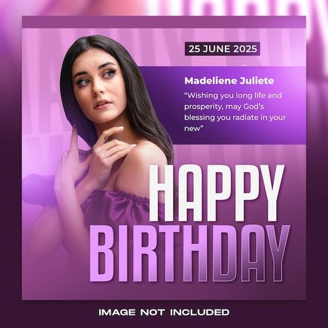 Youtube Business, Social Post, Happy Birthday Images, Design Graphics, Birthday Images, Post Design, Media Post, Longer Life, Social Media Post