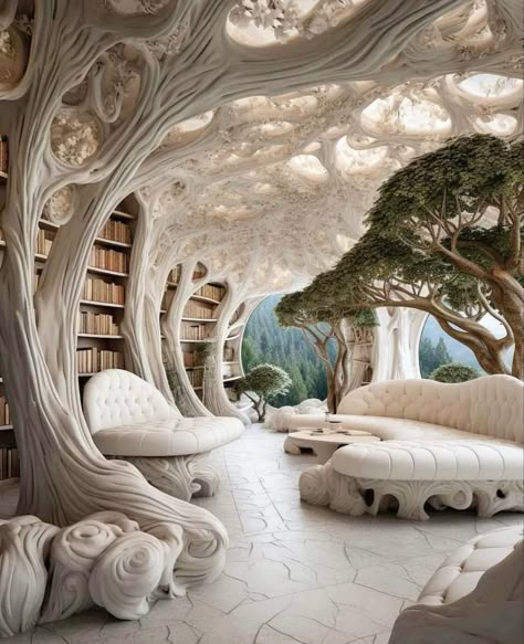 Elven Bedroom, Fantasy Rooms, Modern Villa Design, Cob House, Dream House Rooms, Fantasy House, Interior Design Art, Dream House Interior, Villa Design