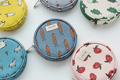 Round Pouch, Jam Jam, Zipper Pencil Case, Sewing Bags, The Jam, Mini Pouch, Pouch Pattern, Mini Pouches, Side Bags