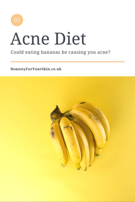 Spoiler alert - food can cause acne. It's proven by published scientific studies. It's also really, not as simple as healthy foods vs. unhealthy foods. In fact foods that cause acne or help to cause acne - can be uber healthy... at 1st appearances. When you diet for acne free skin you need to know about these guys. Because otherwise you could be on the healthiest diet in town but still be having explosions of acne. Come find out if fruits like bananas are good/bad for acne. Click to read more. Food For Acne Free Skin, Acne Diet Plan, Acne Causing Foods, Healthiest Diet, Fragrance Free Skin Care, Clear Skin Diet, Acne Diet, Skin Diet, Bad Acne