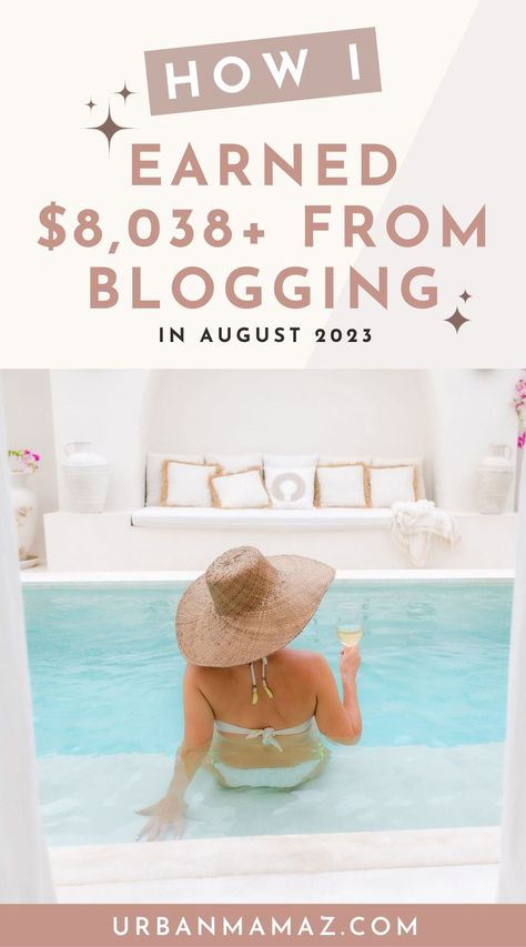 Wondering how I earned $8,038+ from blogging in August 2023? Here's my income report! Blogging Income Reports, Mediavine Income Report, Blog Income Report 2023, Blogging 2024, Income Report, Blog Income Report, Blog Income, Pinterest Traffic, Etsy Seo