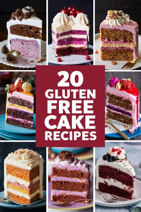 20 Gluten Free Cake Recipes That Will Make You Forget Wheat Ever Existed Best Gluten Free Cake Recipe, Gluten Free Cake Recipes, Gluten Free Wedding Cake, Gluten Free Wedding, Gluten Free Birthday Cake, Gluten Free Cake Mixes, Best Gluten Free Desserts, Gluten Free Cake Recipe, Dairy Free Cake