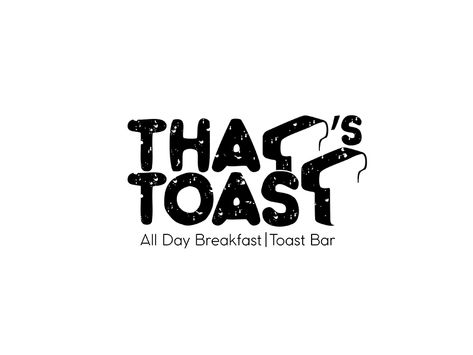 That's Toast by Kinda Ghannoum - @Dribbble #logo #toast #bruges Toast Graphic Design, Toast Logo Design, Toast Branding, Toast Packaging, Brother Logo, Dribbble Logo, Ts Logo, Egg Logo, Restaurant Logos