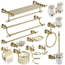 Bathroom Hardware – Buy Bathroom Hardware with free shipping on aliexpress Crystal Bathroom Accessories, Towel Ring Bathroom, European Bathroom, Crystal Bathroom, Gold Bathroom Accessories, Bathroom Baskets, Ring Accessories, Shower Basket, Brass Shower