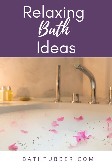 Relaxing bath ideas to make bliss happen. For the perfect bath, you need to clean your bathroom, gather your goodies, then indulge all five senses. The recipe for The World’s Most Perfect Bath involves everything from getting the water temperature just right to picking the perfect essential oil or bath bomb. Get ready for the ahh! Relaxing bath ideas and relaxing bath recipes. Relaxing bath essential oils. #relaxingbathideas #relaxingbathrecipes #relaxingbathessentialoils #relaxingbath Bath Recipes Relaxing, Bath Relaxing Ideas, Bath Hacks Relaxing, Hot Bath Benefits, How To Have A Relaxing Bath, Crystals To Bathe With, Diy Bubble Bath, Diy Foot Soak, Bath Benefits