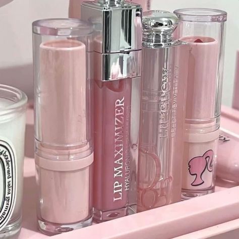 Pink Lipgloss, Lipgloss Makeup, Makeup Icons, Peach Aesthetic, Pink Lip Gloss, Pink Aura, Dream Gift, Pastel Pink Aesthetic, Pink Vibes